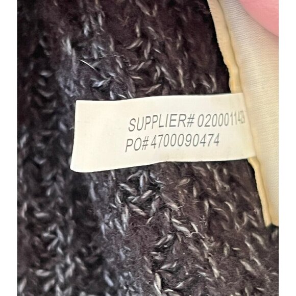 Denim & Supply Ralph Lauren Woman's Sz S Black Cowl Neck Knit Pullover Sweater - Picture 6 of 7